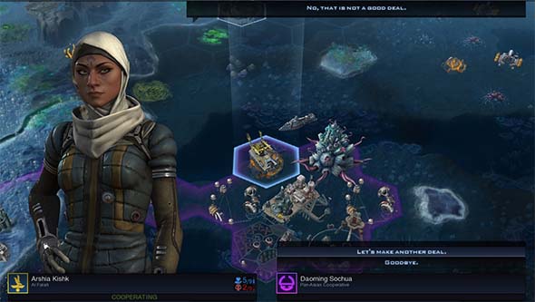 Civilization Beyond Earth: Rising Tide - A.I. refusing an agreement