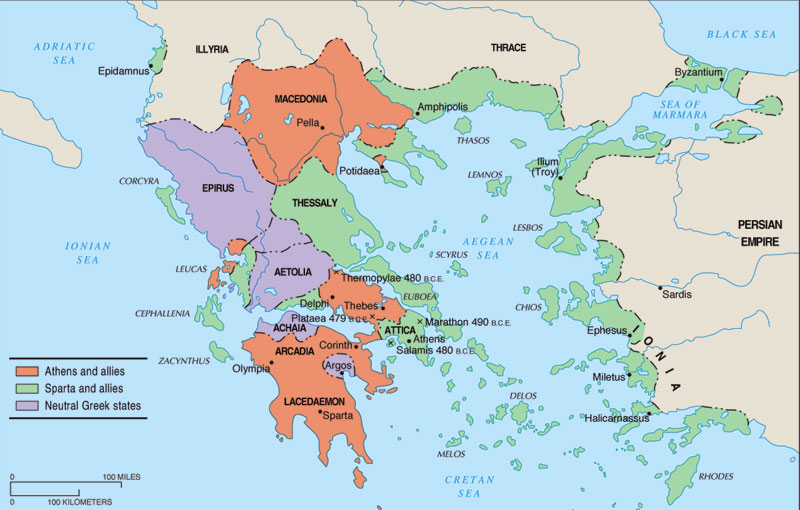 For most of its ancient history, Greece was not a unified state, but ...