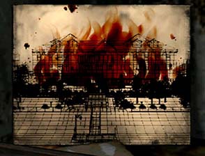 Silent Hill 2 - Lakeview Hotel fire painting