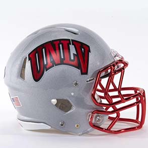 UNLV football - 2015 gray helmet side