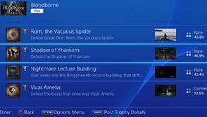 Bloodborne - trophy rarity