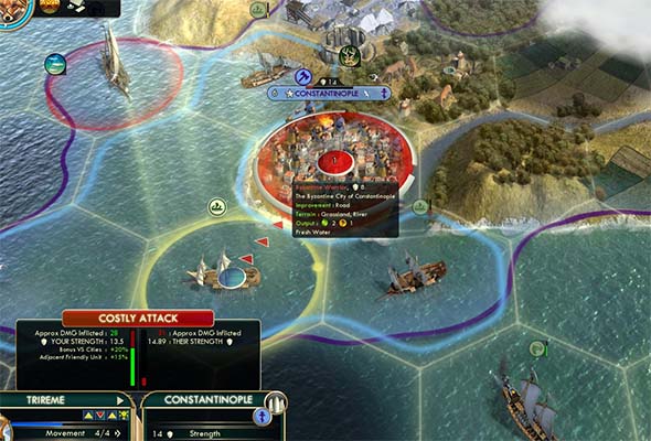 Civilization V - Trireme invasion