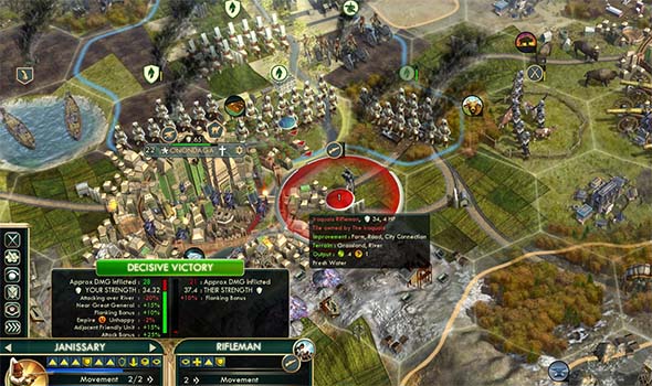 Civilization V - Janissary siege