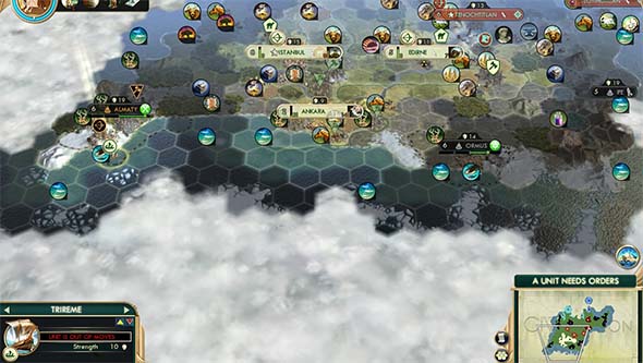 Civilization V - ice locked