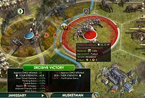 Civilization V - attacking with wounded Janissary