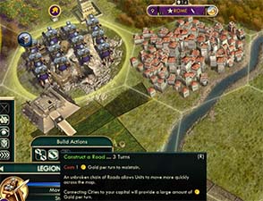 Civilization V - Legion building road