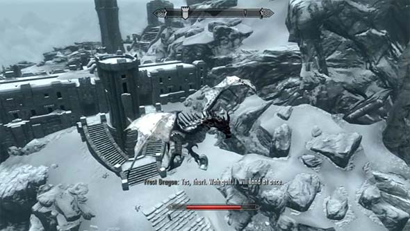 Skyrim Dragonborn - stairs are for chumps