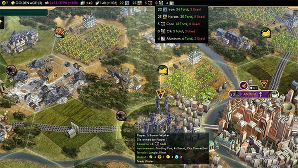 Civilization V - coal stockpile