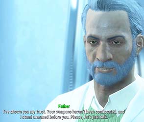 Fallout 4 - Father claims to be unarmed