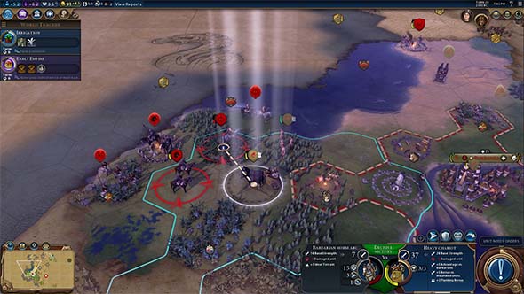 Civilization VI - flanking bonus