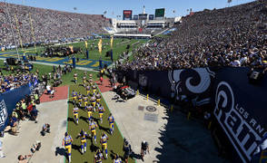 The Rams playing in Los Angeles