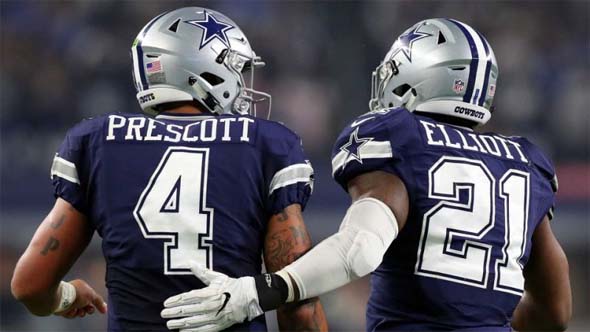 Ezekiel Elliott and Dak Prescott