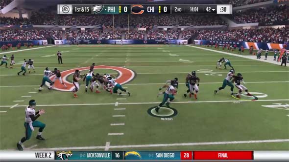 Madden 17 - CPU can't get to edge