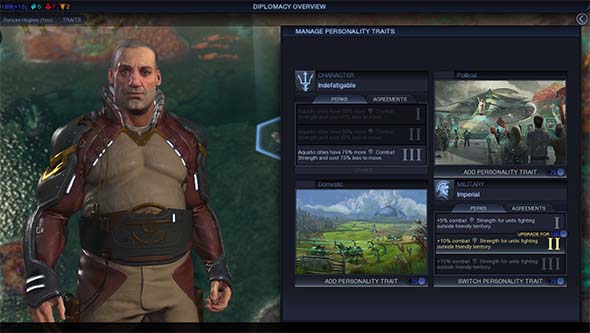 Civilization Beyond Earth - unique traits