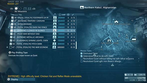 Metal Gear Solid V - ch 2 missions