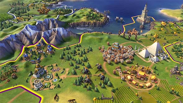 Civilization VI - cities and districts