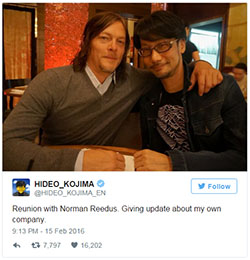 Hideo Kojima and Norman Reedus