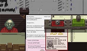 Papers, Please - old man with fake passport