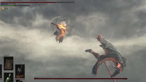 Dark Souls III - Nameless King's lunge attack