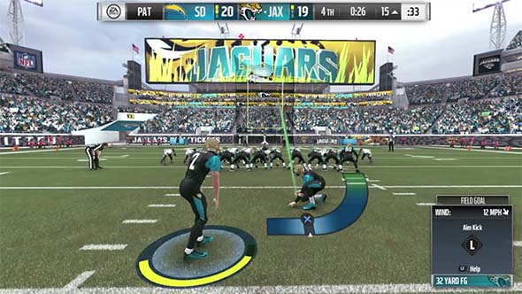 Madden NFL 17 - kick meter