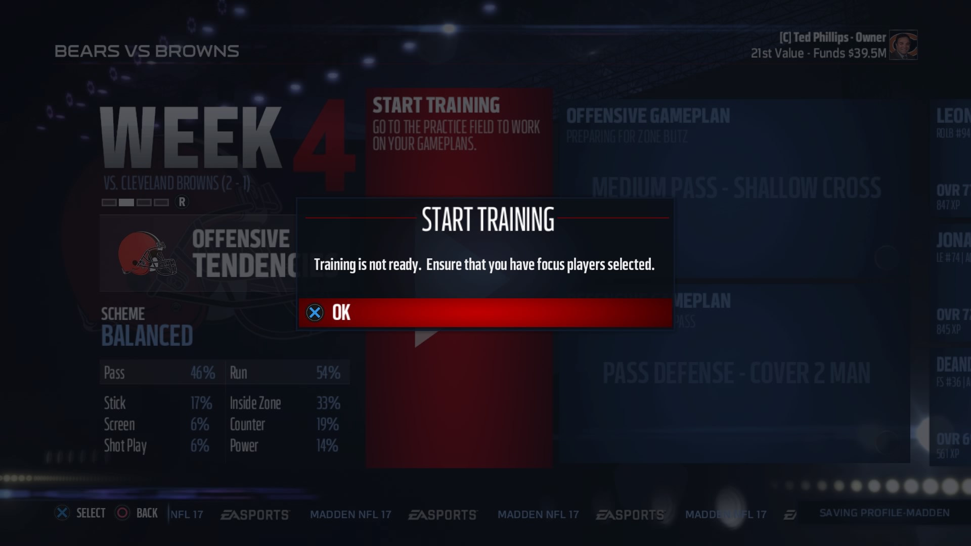 Madden 17 Depth Chart Glitch