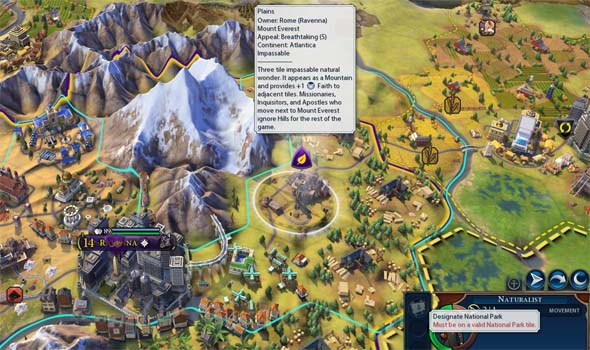 Civilization VI - Mt. Everest national park