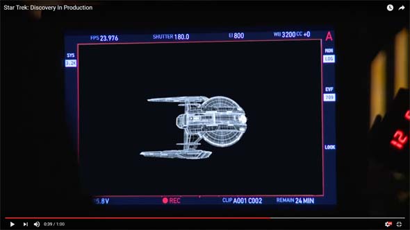 Star Trek Discovery - new ship wireframe