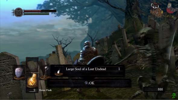 Dark Souls - item pick-up