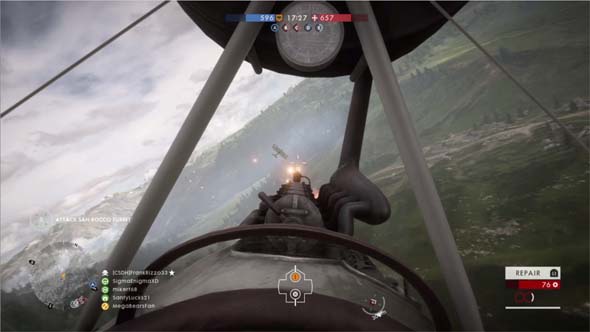 Battlefield 1: multiplayer flight controls