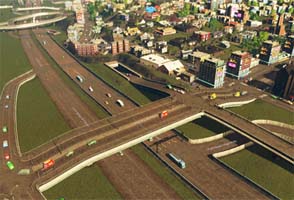 Cities: Skylines - widened highway