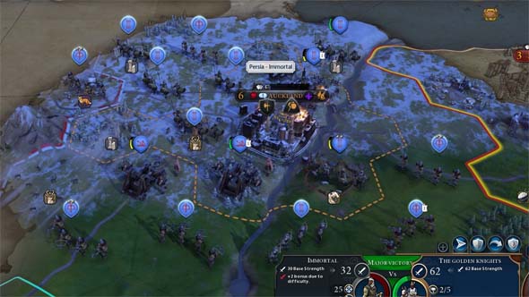 Civilization VI - Persia can't capture city without melee