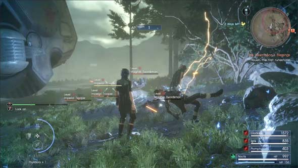 Final Fantasy XV - spell collateral damage
