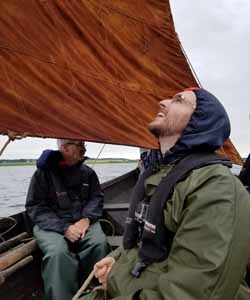 sailing a Viking fishing boat