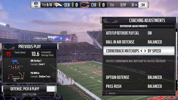 Madden NFL 18 - coaching adjustments