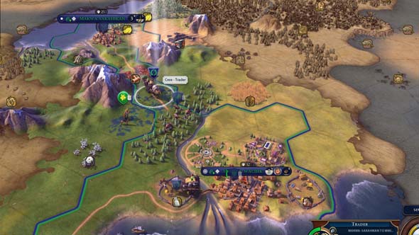 Civilization VI - closing off map