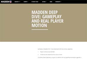 Madden 19 - real player motion