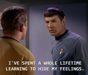 Star Trek - Spock hiding feelings