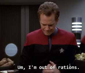 Star Trek: Voyager - Paris out of rations