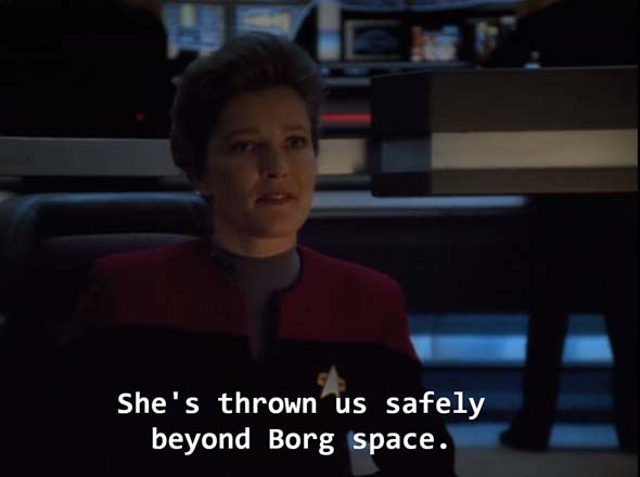 Star Trek: Voyager - clear of Borg space