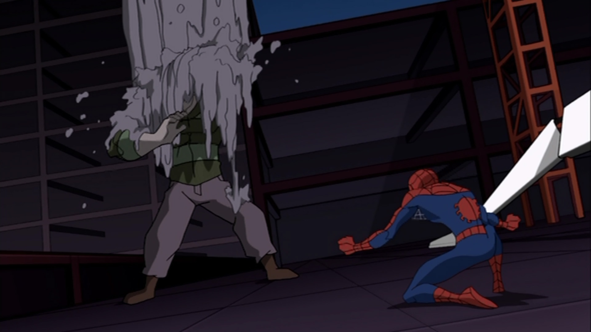 Spider-Man acts somewhat out of character when he defeats villains in a way...