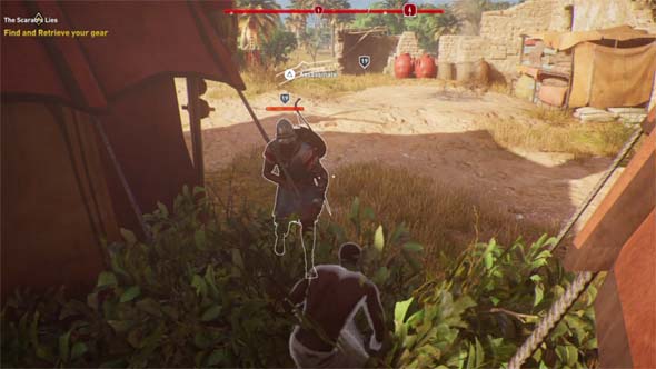 Assassin's Creed Origins - hiding in bushes