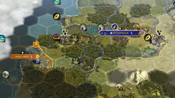 Civilization V - Polynesia forward settling