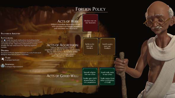 Civilization VI - MOCK Acts of Aggression and Acts of Friendship