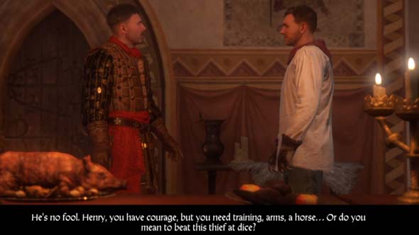 Kingdom Come: Deliverance - can't play dice with thieves