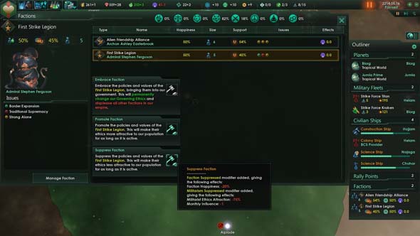 Stellaris - factions