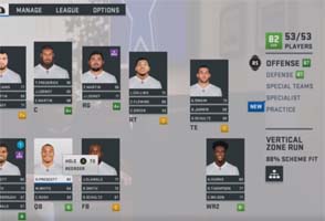 Madden 19 preview - depth chart scheme