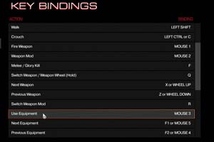 DOOM - key bindings