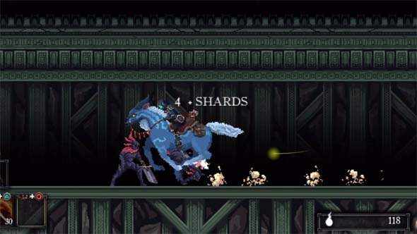 Death's Gambit - horse trampling enemies