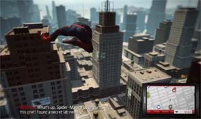 Amazing Spider-Man - swinging above skyline