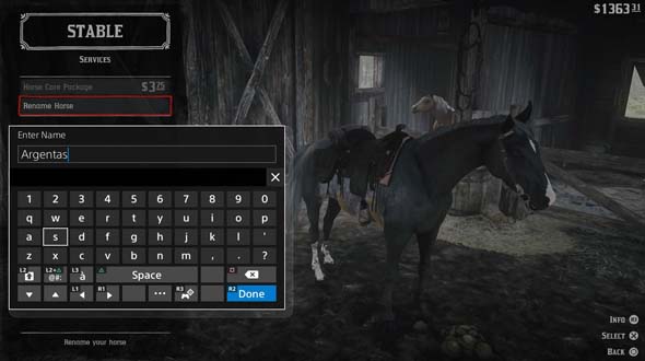 Red Dead Redemption II - horse maintenance